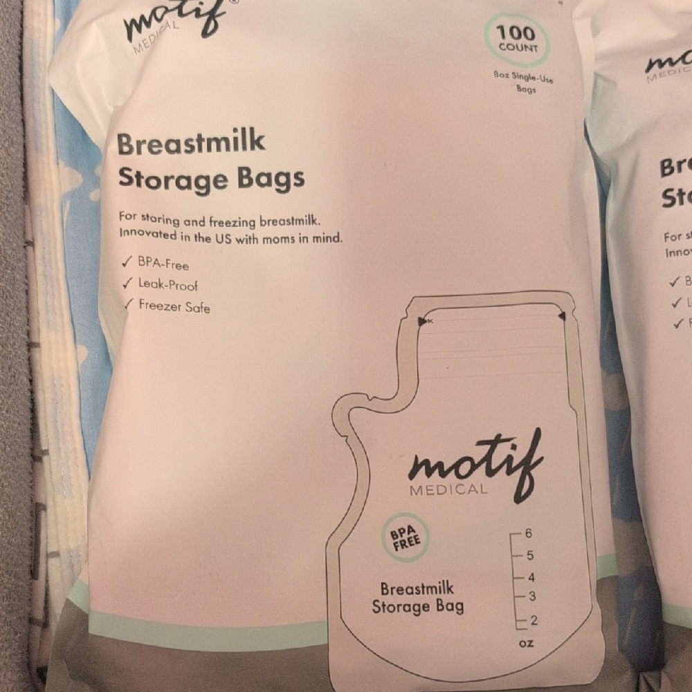 Motif Medical Breastmilk Storage Bags - 100 Count